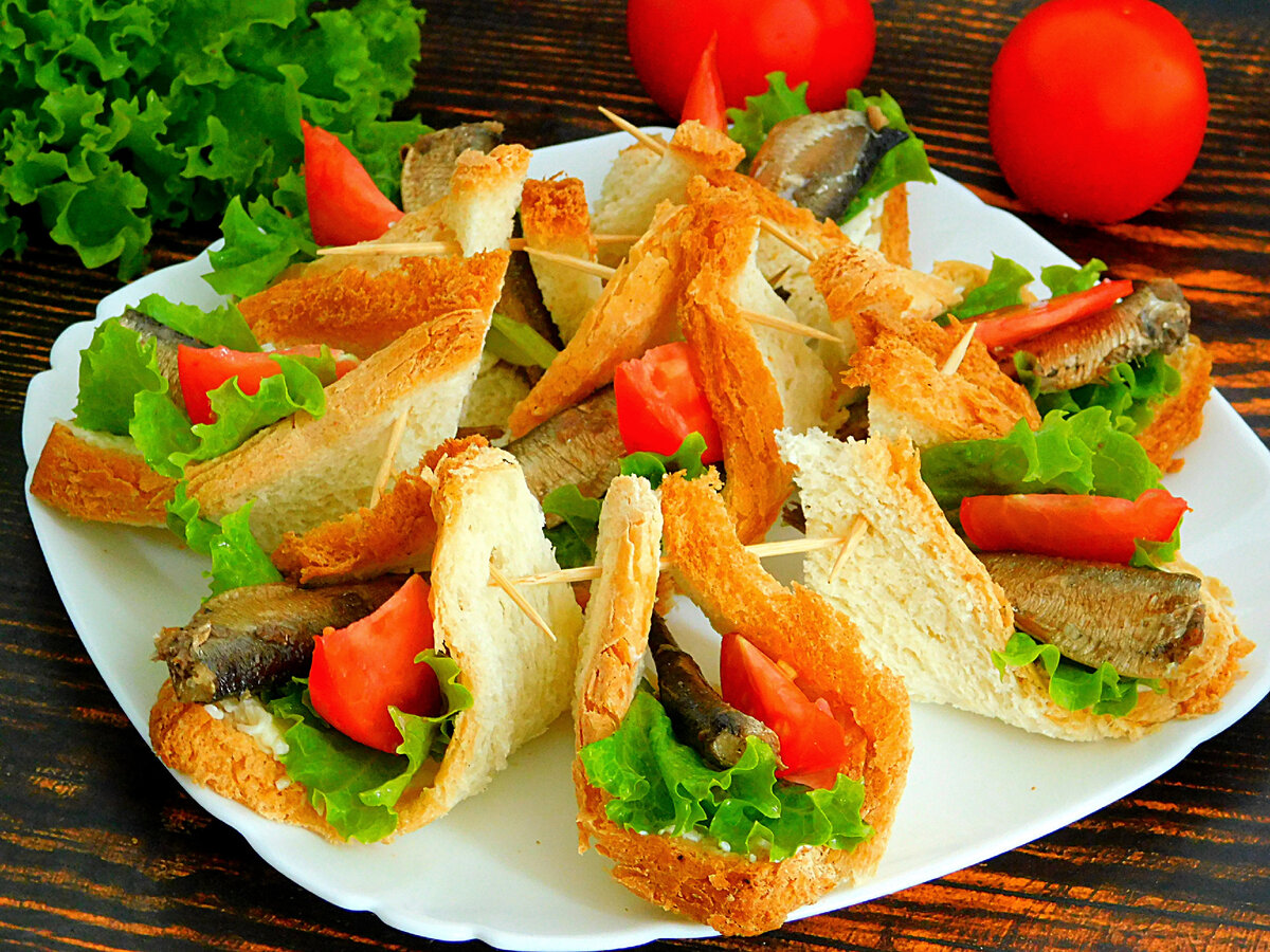 20 рецептов бутербродов на праздничный стол