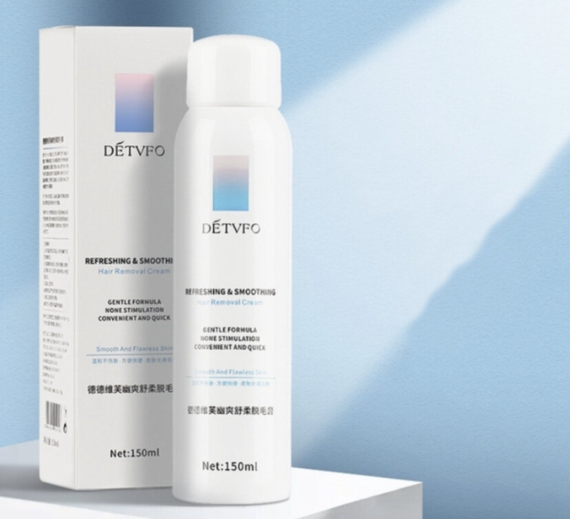 Спрей для депиляции Detvfo Refreshing & Smoothing Hair Removal Cream