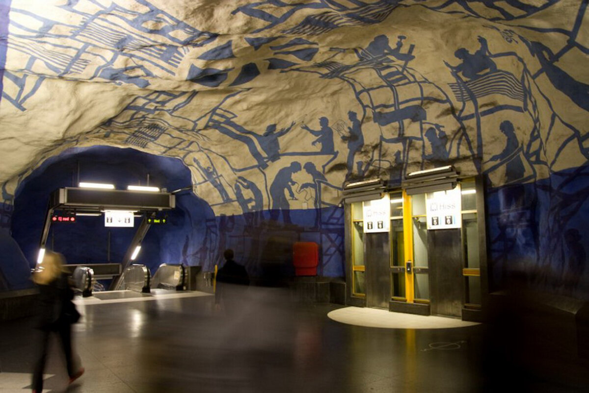 Станции метро швеции
