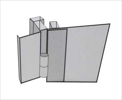 Дверная коробка из профильной трубы 50×25 мм. и 40×25 мм. с бронеполосой.