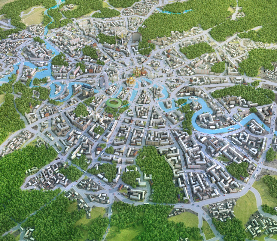 3d карты городов