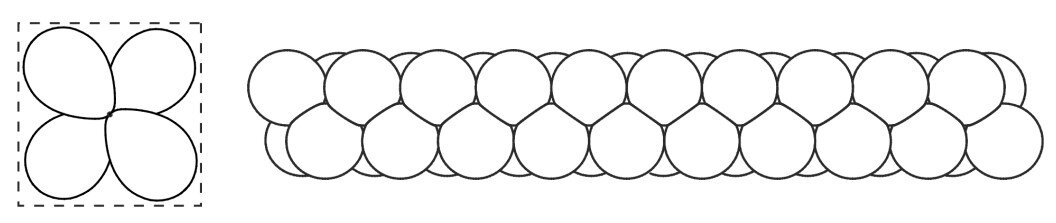 Плоская гирлянда из шаров схемы