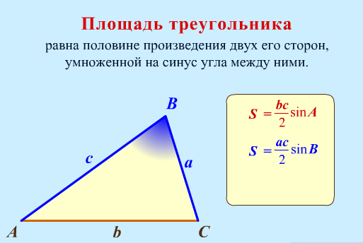 Площадь треугольника через угол и 2 стороны. Формула нахождения площади треугольника через синус. Формула площади прямоугольного треугольника через синус угла. Формула площади прямоугольного треугольника через синус. Как найти площадь треугольника с синусом.
