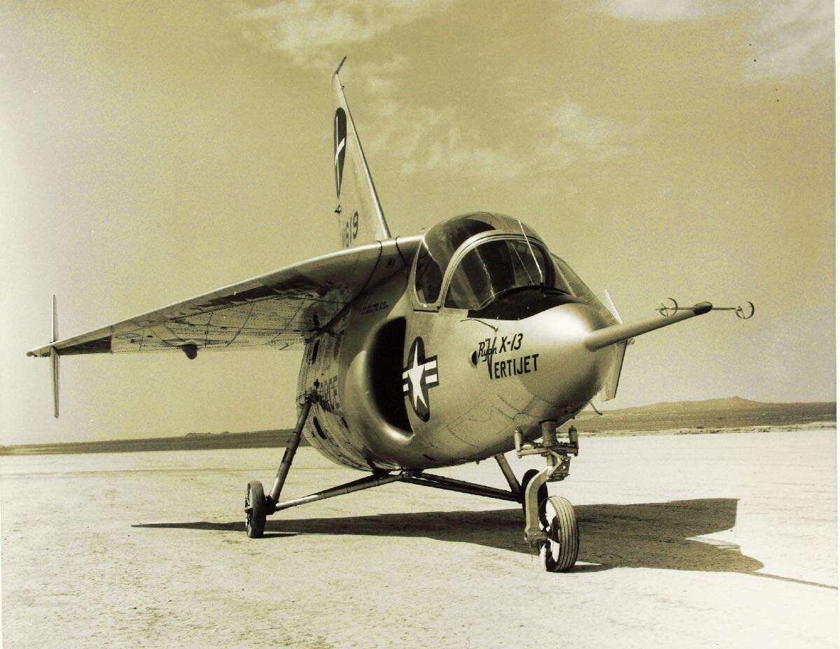 Ryan X-13 Vertijet. 1955 год. Фото: San Diego Air and Space Museum Archive