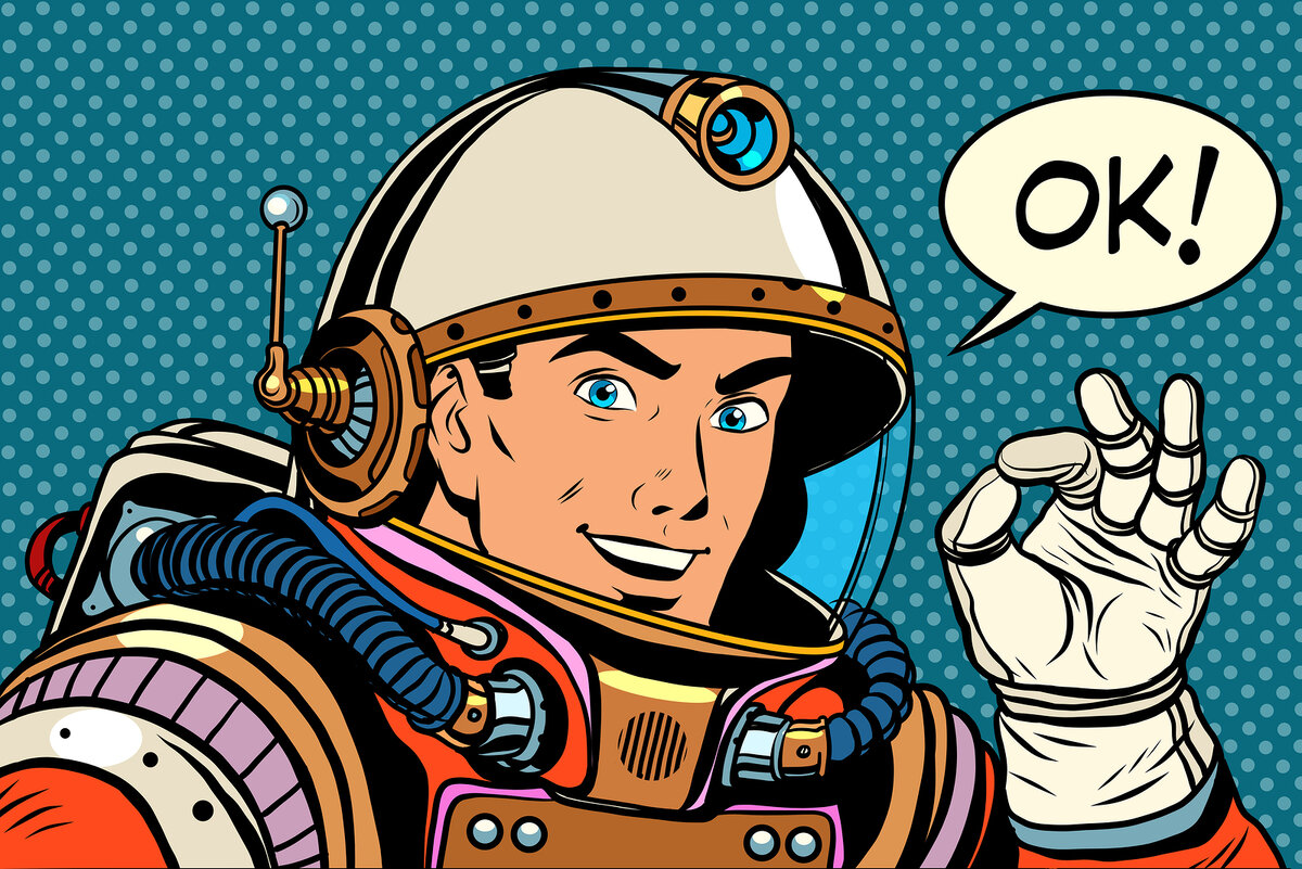  Космонавт одобряет. Делайте паузу и смело ставьте запятую.