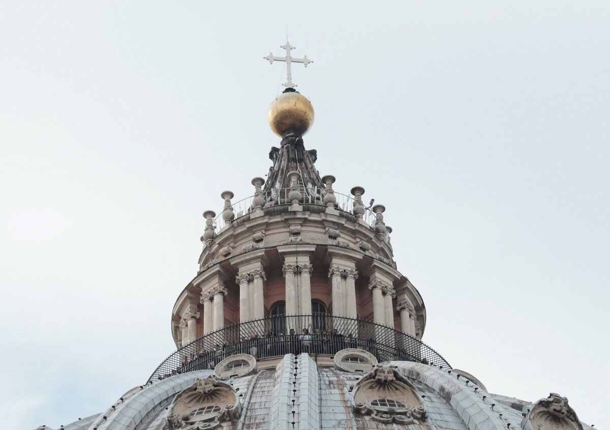 Смотровая площадка на куполе Собора Святого Петра в Ватикане