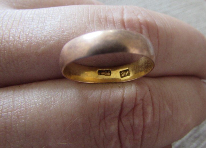 Золотое кольцо 1 грамм