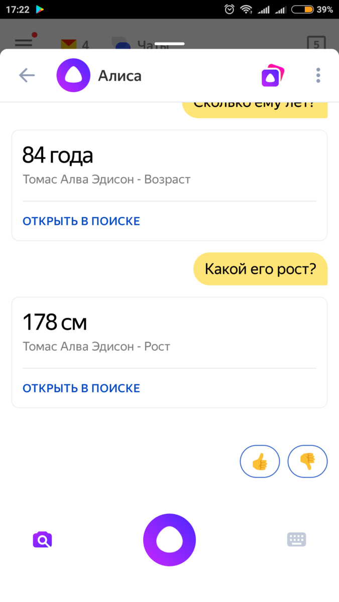 Алиса гугл