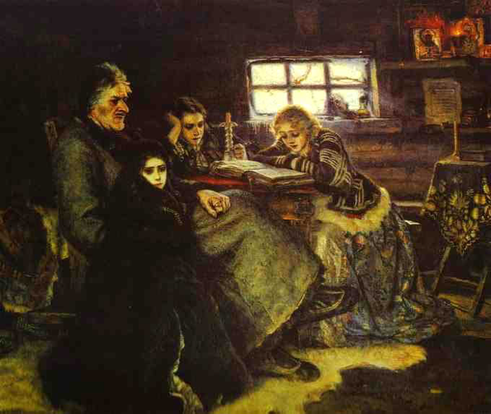 «Меншиков в Берёзове». Художник Василий Суриков, 1888 г. 