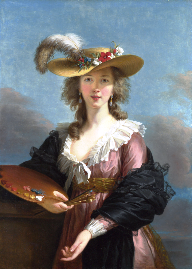 Автопортрет в соломенной шляпке, 1782