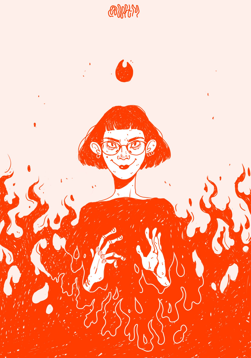 Работа в честь недавнего "прометея" в группе автора