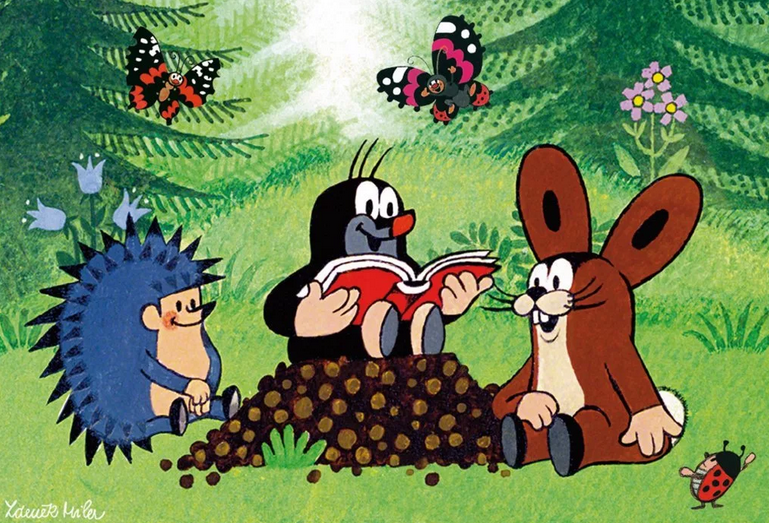 Кадр из мультфильма "Крот"