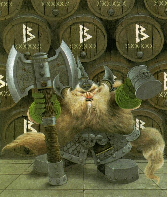 Йозеф Багман стоит перед бочонками своего печально известного Эля. 