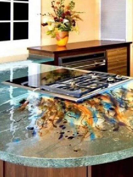 столешница из стекла