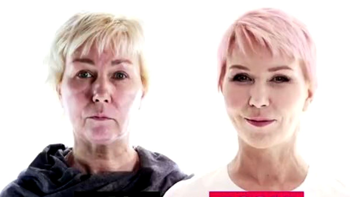 Ксения Стриж ДО и ПОСЛЕ перезагрузки. Фото: кадр программы "На 10 лет моложе. Выпуск от 30.07.2016»