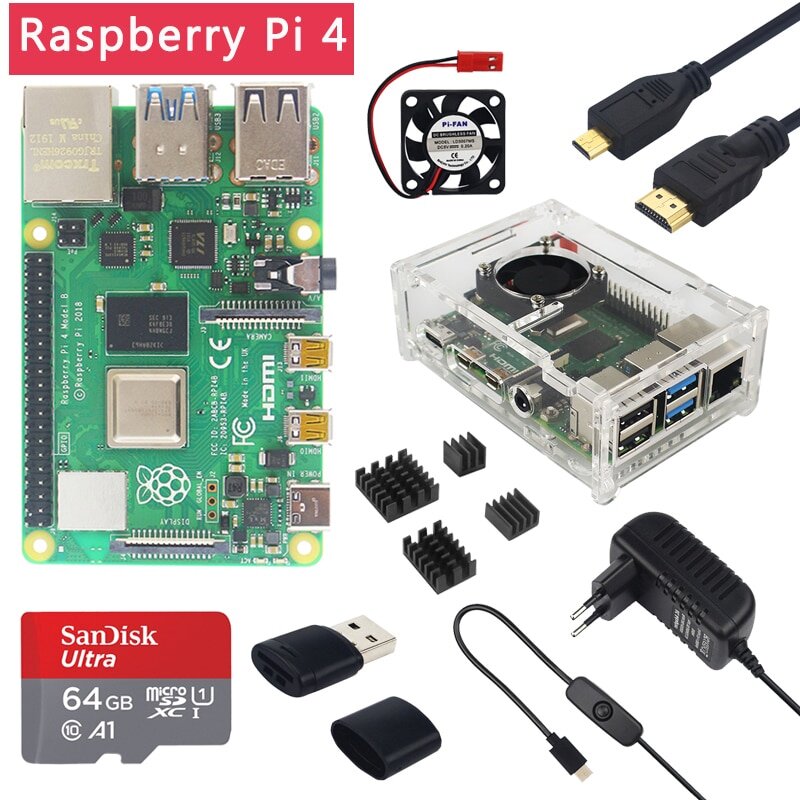 Типичный all-in-one kit c Raspberry Pi