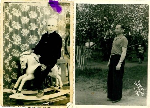 Фото из личного архива: слева мой отец Владимир Михайлович Савин, справа мой дед Михаил Григорьевич Савин