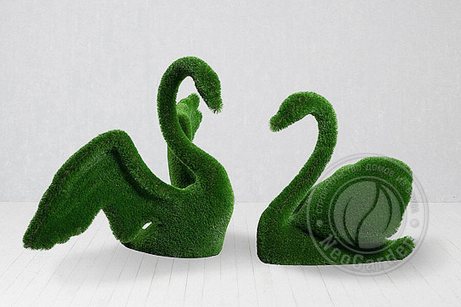 Искусственное топиари "Лебеди"