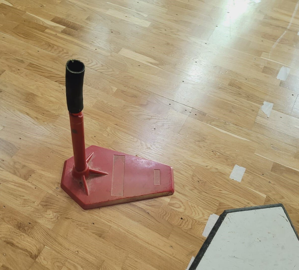 Стойка для игры в ти-бол.