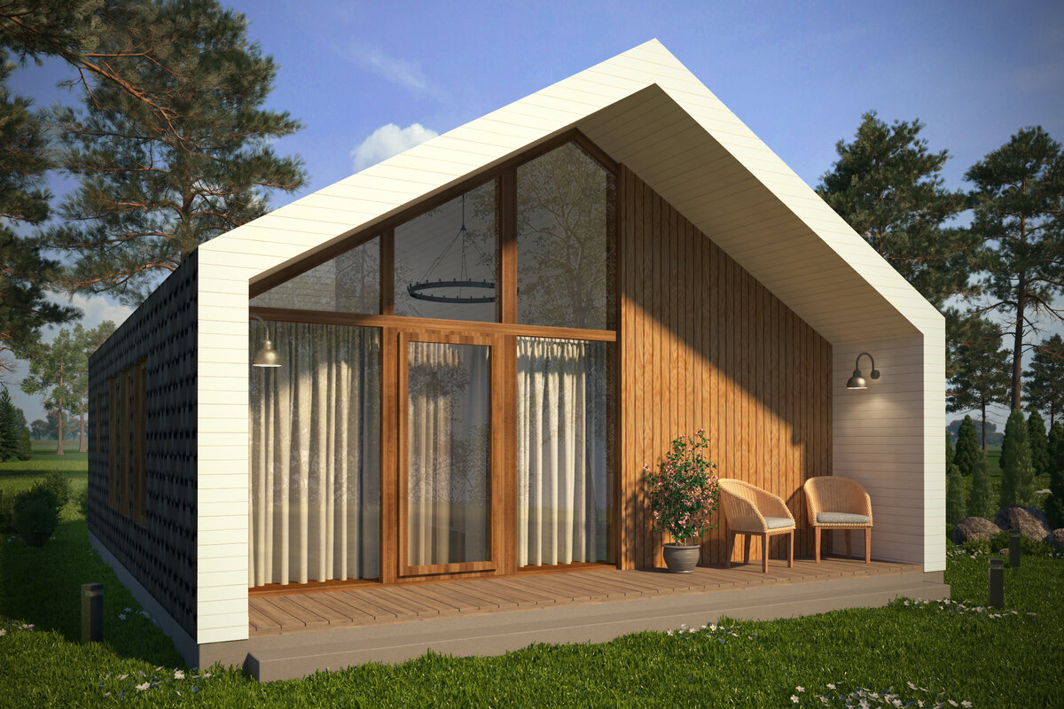 Новая линейка бунгало выполнена в популярном стиле barn (в переводе с англ. "амбар"). Если Вы являетесь ценителем стильного минимализма, такое решение будет для Вас актуально