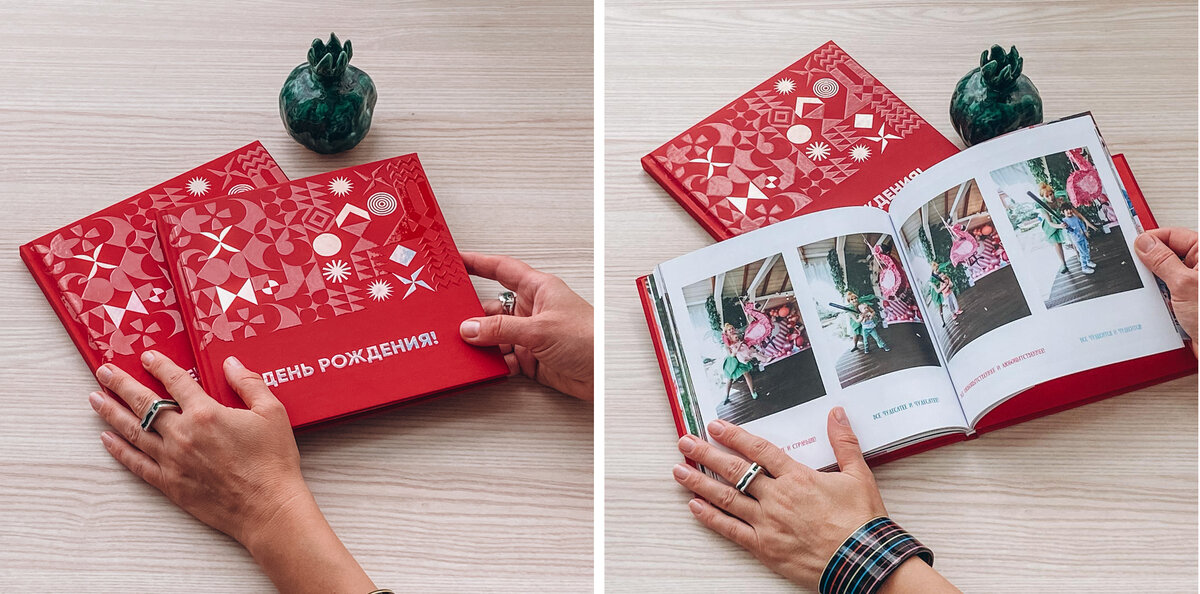 Фотокнига День Рождения с 3D-обложкой, формат 200х200 мм