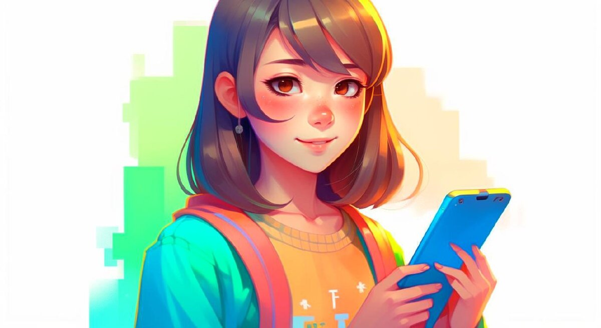 Девушка с телефоном 