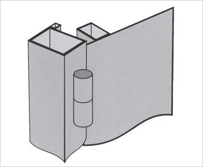 Дверная коробка из профильной трубы 50×25 мм. и 16×4 мм.