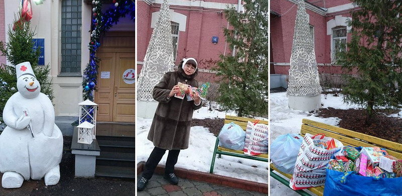  1 января 2017 года — зеленоградские подарки прибыли в Морозовскую больницу Фото: vk.com/club101808832 