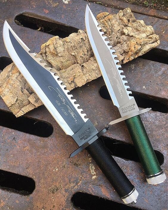 Ножи Rambo First Blood Part II и Rambo First Blood