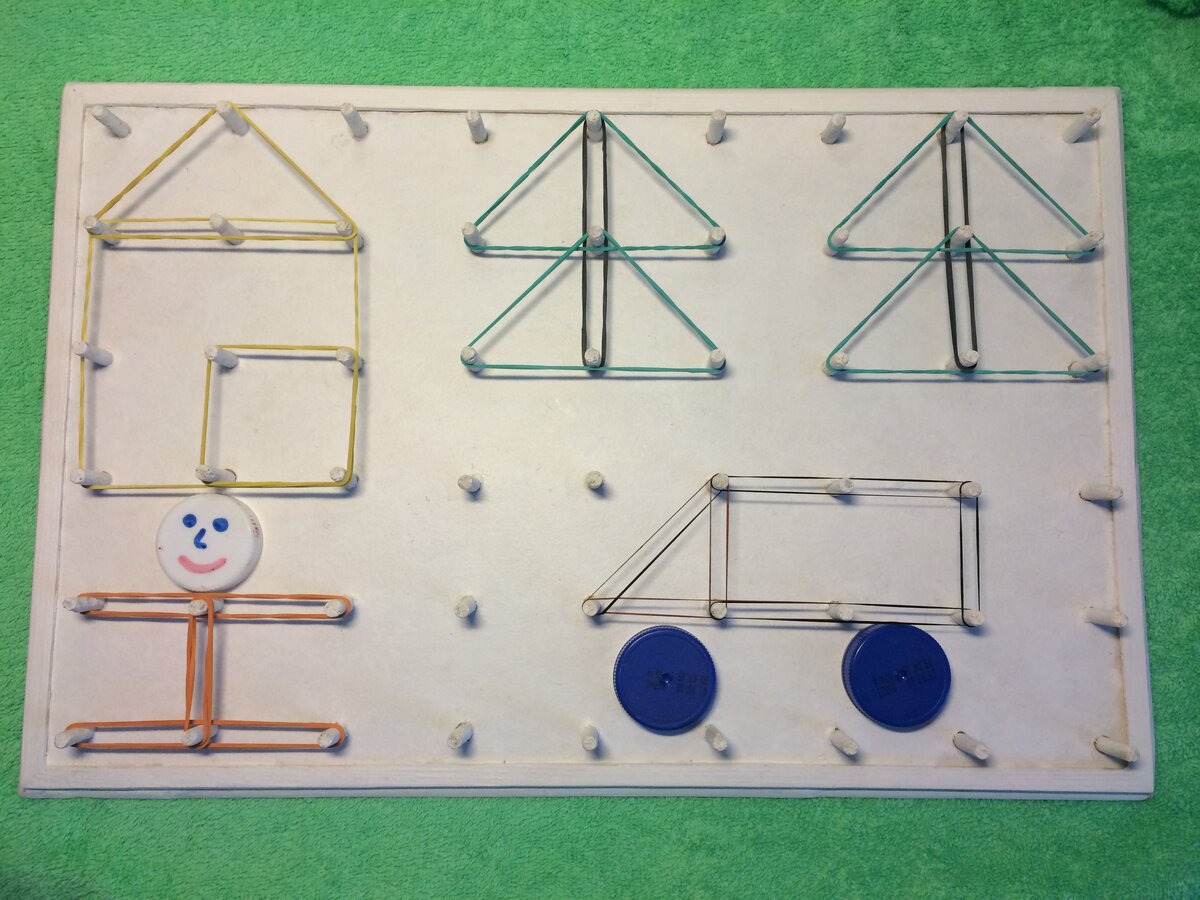 Дидактическая игра - математический планшет или геоборд. | Развитие ребенка  | Дзен