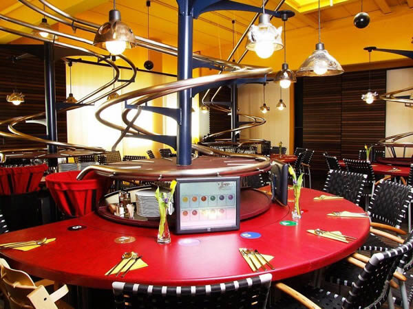 Автоматизированный ресторан в Германии,без официантов.