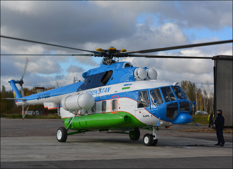 Вертолет “Авиалиний Узбекистана”. Фото пресс-службы компании