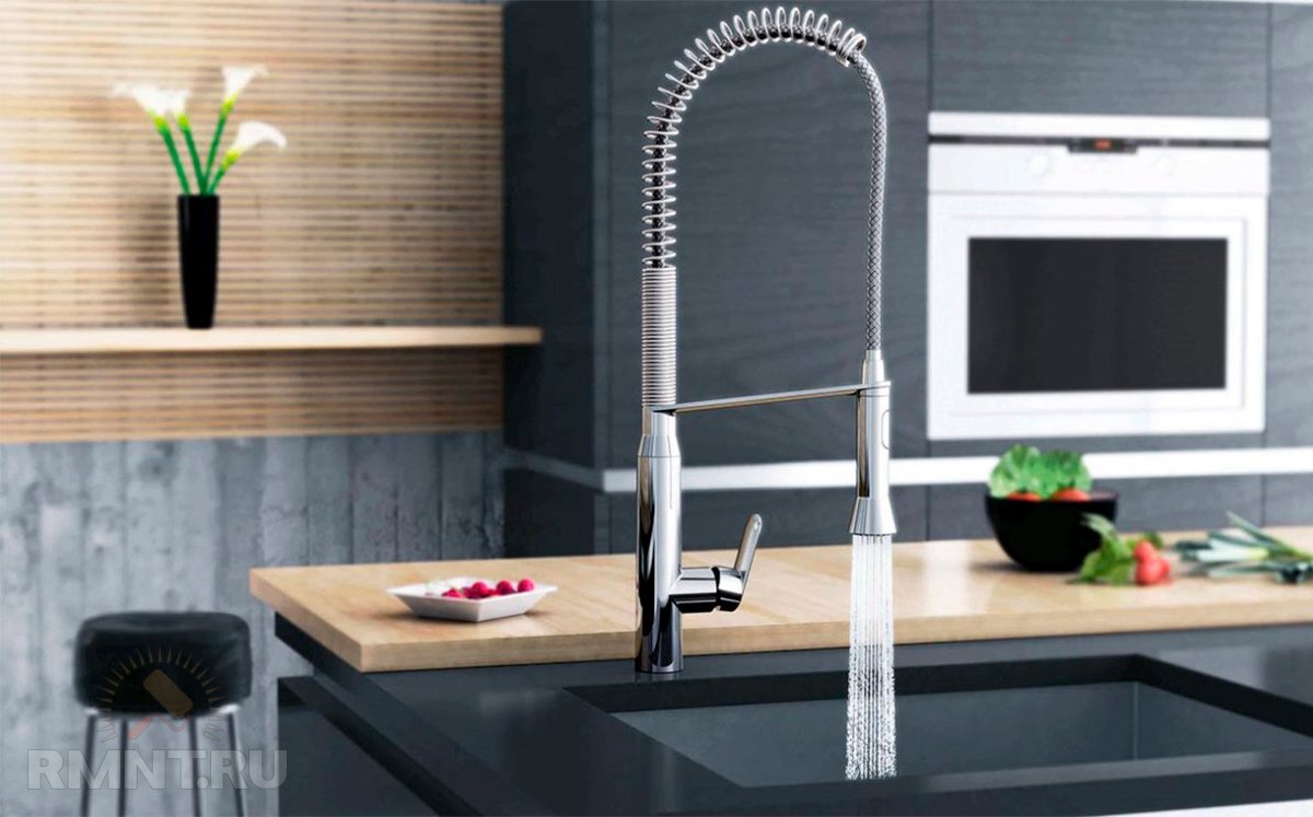 Смеситель для кухни Grohe k7 с высоким изливом, хром (32950000)