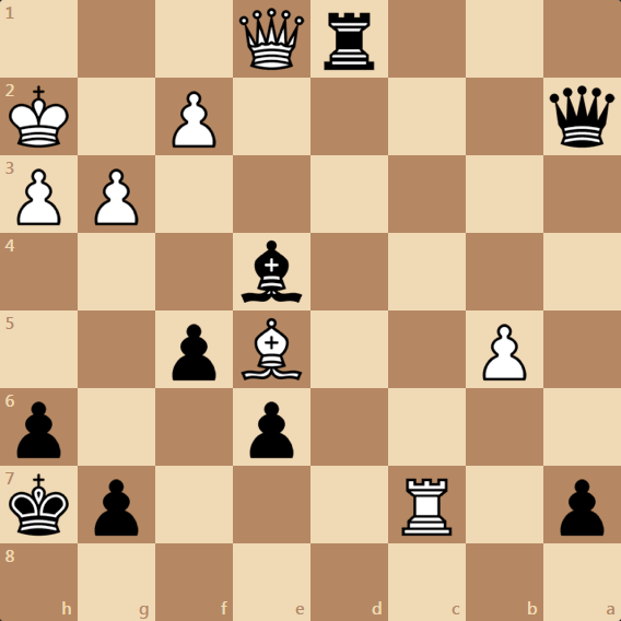 Задача по шахматам. Мат в 2 хода.