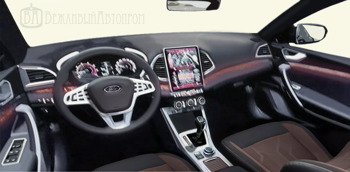 Панель приборов Lada Vesta 2019 года