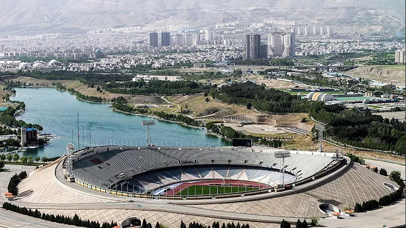 Стадион Azadi Stadium с высоты птичьего полёта.