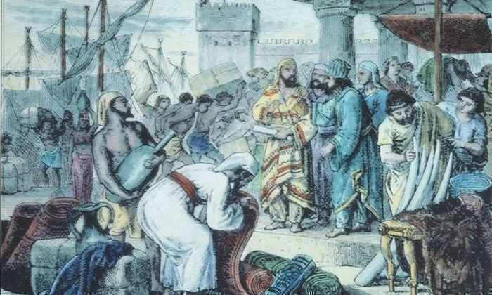 
Финикийские торговцы разгружают товары в средиземноморском порту. | Фото: futurist.ru.
В Древней Греции, как и в наши дни, власти взимали с купцов налоги. Афиняне брали 2 процента от стоимости всех товаров, поступавших в город или проходящих транзитом: портовые сборы с судов, подушные подати с иностранцев, рабов и женщин легкого поведения. Желающие торговать на местных рынках также раскошеливались на кругленькую сумму.
