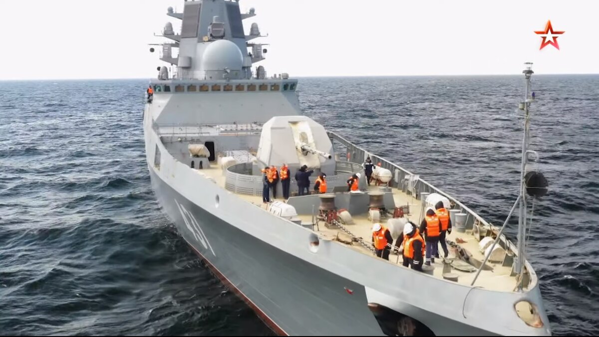Фрегат проекта 22350, кадр из программы "Военная приемка".