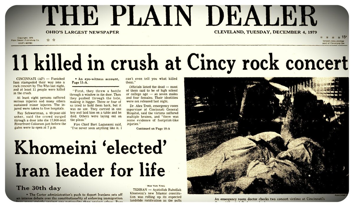 Вырезка о случившемся из газеты