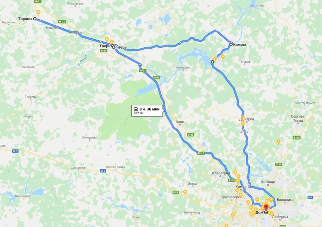 Москва тверь