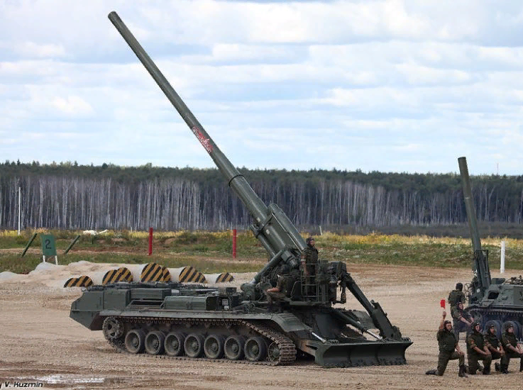 Фотографии с полевых испытаний нового модернизированного образца САУ 2С7М