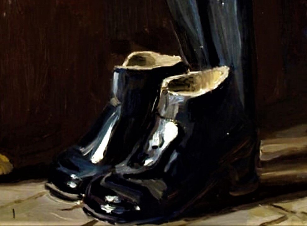 Березин Е.А., «Калоши», 1957, фрагмент