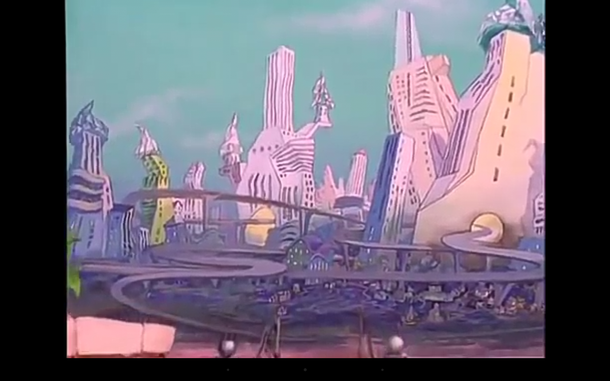 Вот такой он, лунный кап. город... В галерее использованы кадры  из мультика «Незнайка на Луне»