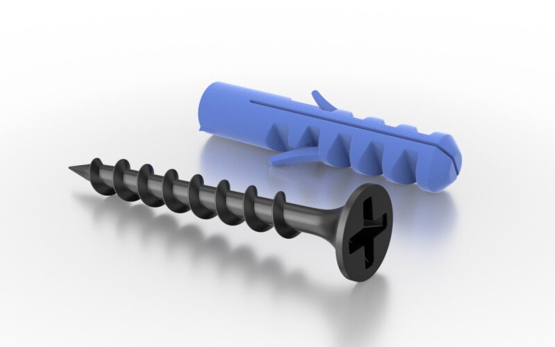 Дюбель (screw plastic dowel)