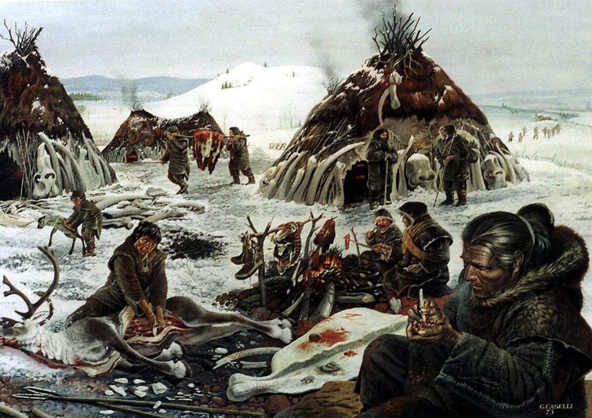 Илл. с сайта www.proistoria.org/upper-paleolithic-reconstructions.html