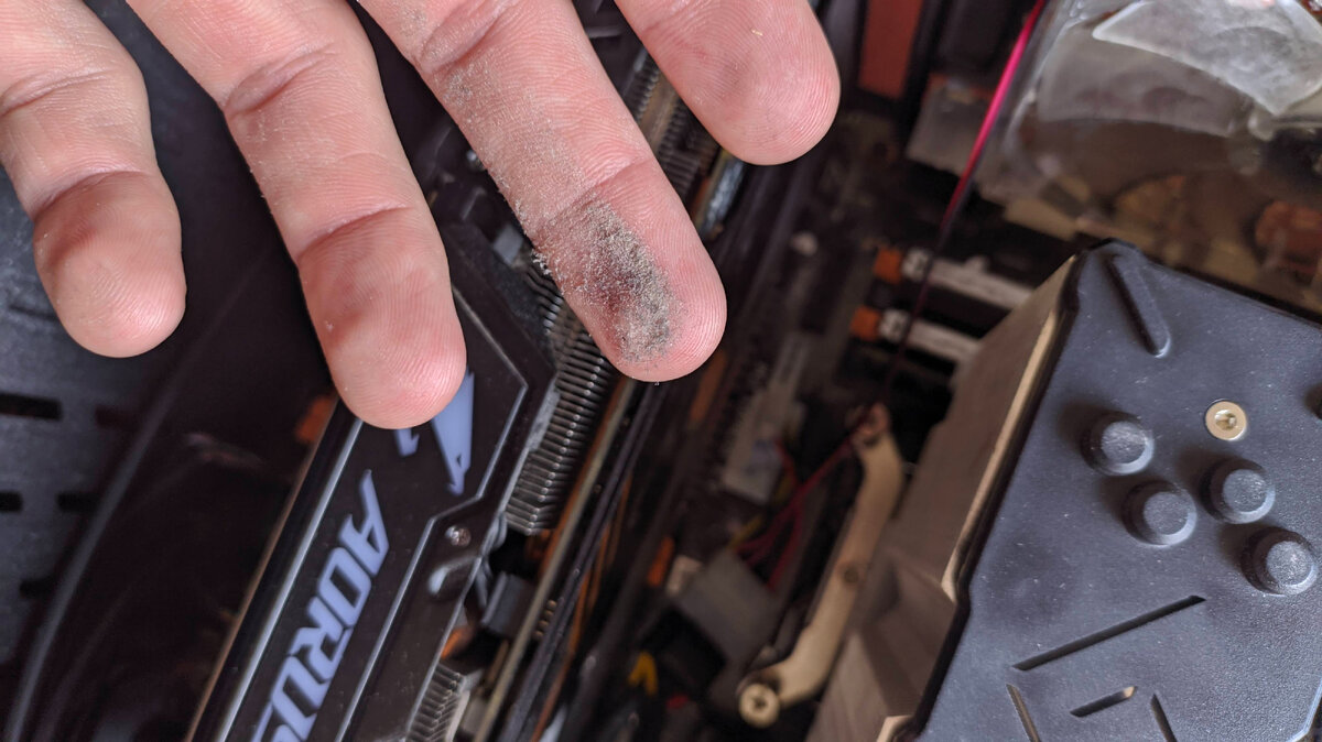 dust in pc case after 6 month