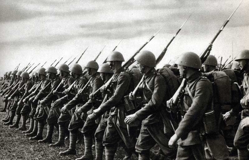  Чехословацкие пехотинцы в 1938 году.
