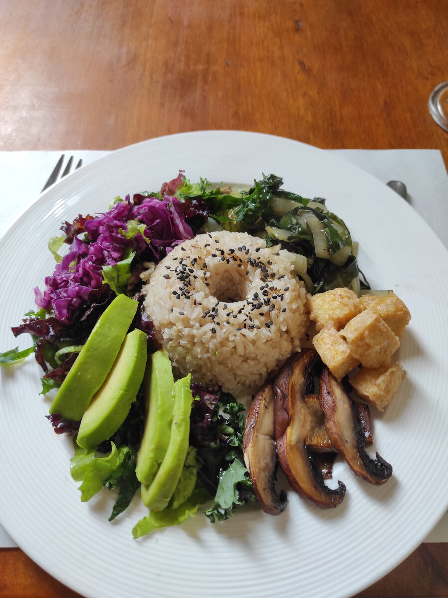 В веганском ресторане в Боготе 