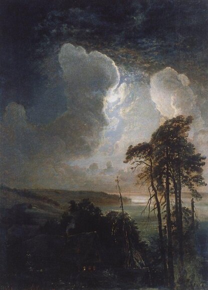 Ночь на Воробьиных горах. 1881 год. Алексей Саврасов.