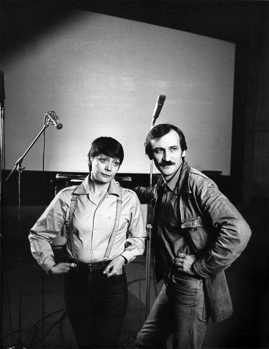 Наталья Сайко и Леонид Филатов на съёмках фильма «Голос» (1982)